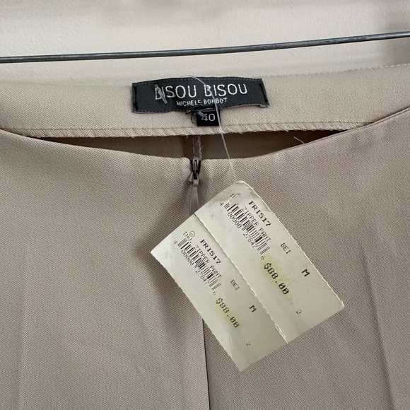 NWT Vintage low rise Bisou Bisou Cream Flare Pants - Picture 2 of 6